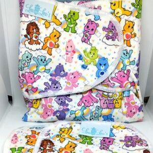 Care Bears cloth diaper preflat